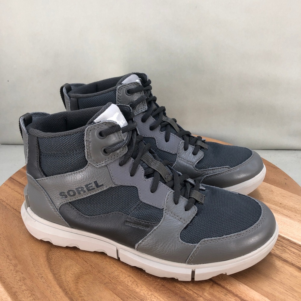 Sorel Mens Mac Hill Lite Mid Waterproof Boots Grey NM5063-028 Size 9 Lace Up